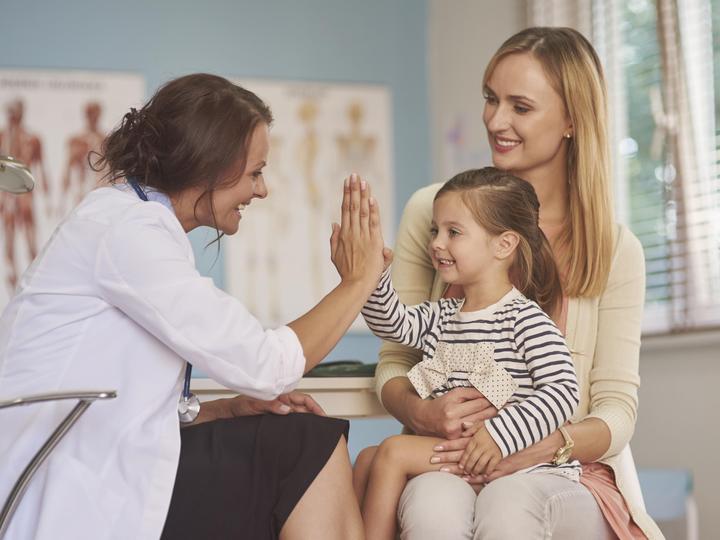 doctor with family