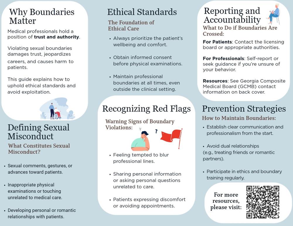 Second page of misconduct brochure